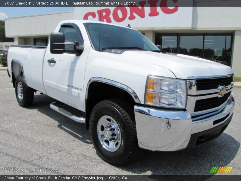 Summit White / Ebony 2007 Chevrolet Silverado 2500HD LT Regular Cab