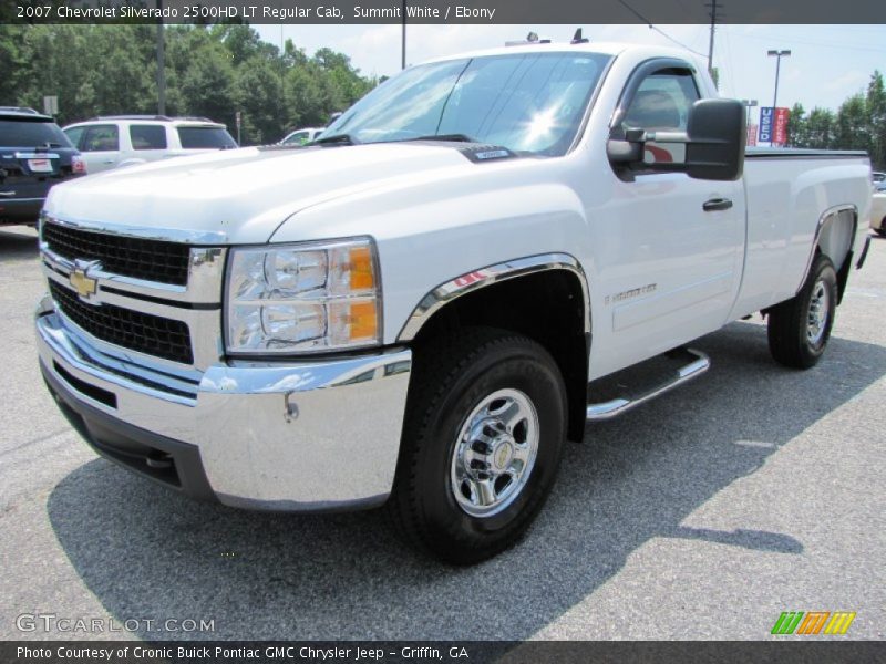 Summit White / Ebony 2007 Chevrolet Silverado 2500HD LT Regular Cab