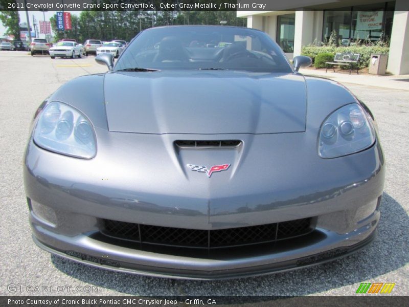 Cyber Gray Metallic / Titanium Gray 2011 Chevrolet Corvette Grand Sport Convertible