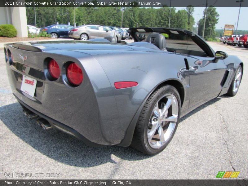 Cyber Gray Metallic / Titanium Gray 2011 Chevrolet Corvette Grand Sport Convertible