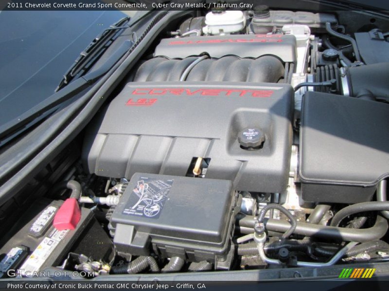  2011 Corvette Grand Sport Convertible Engine - 6.2 Liter OHV 16-Valve LS3 V8