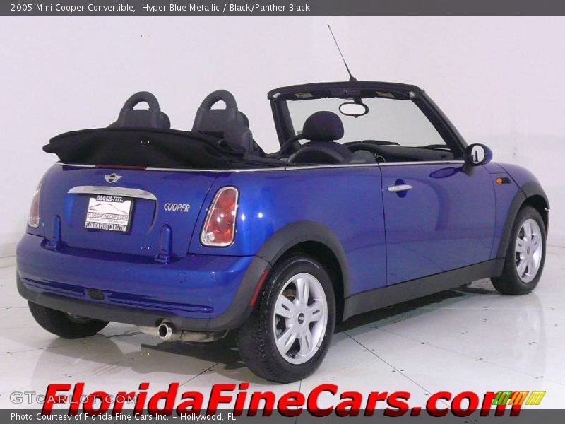 Hyper Blue Metallic / Black/Panther Black 2005 Mini Cooper Convertible