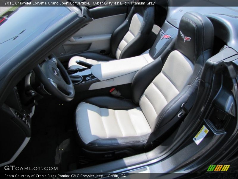 Cyber Gray Metallic / Titanium Gray 2011 Chevrolet Corvette Grand Sport Convertible