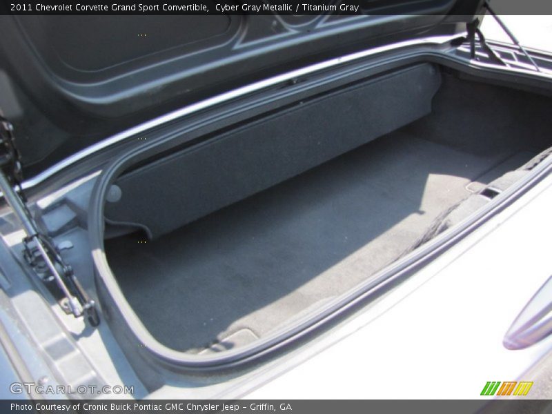 Cyber Gray Metallic / Titanium Gray 2011 Chevrolet Corvette Grand Sport Convertible