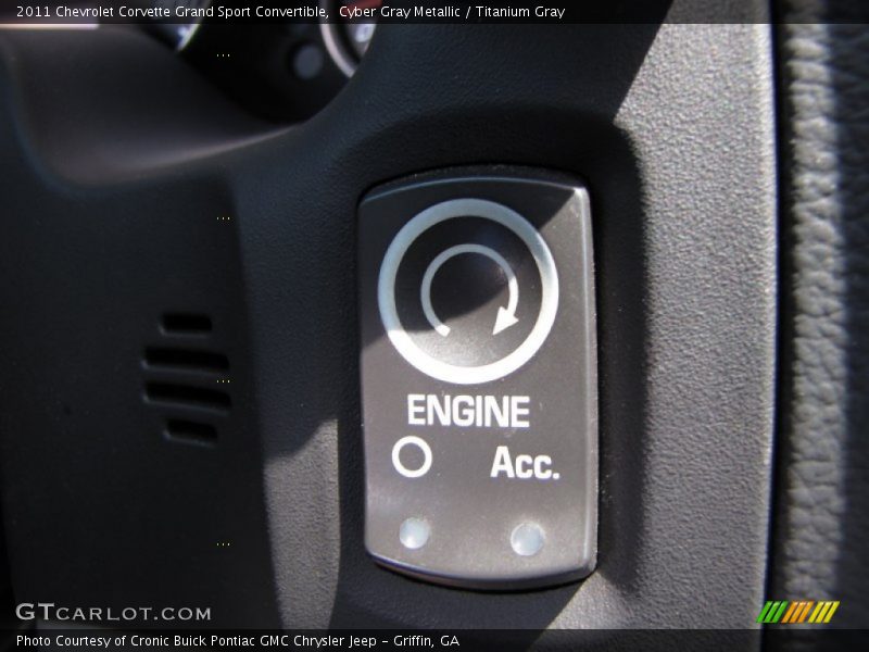 Cyber Gray Metallic / Titanium Gray 2011 Chevrolet Corvette Grand Sport Convertible