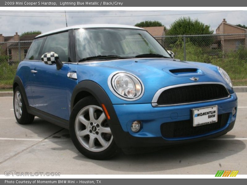 Lightning Blue Metallic / Black/Grey 2009 Mini Cooper S Hardtop
