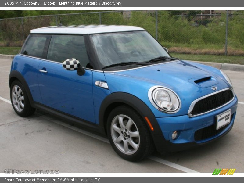 Lightning Blue Metallic / Black/Grey 2009 Mini Cooper S Hardtop