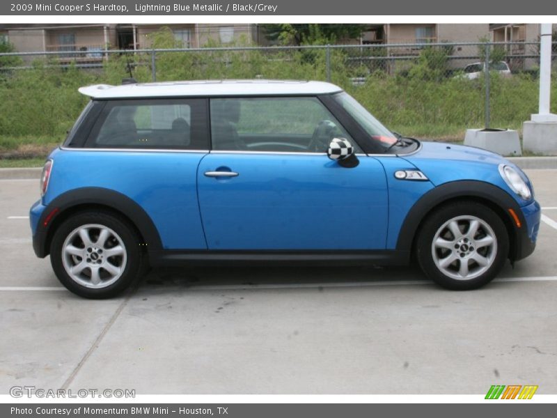 Lightning Blue Metallic / Black/Grey 2009 Mini Cooper S Hardtop