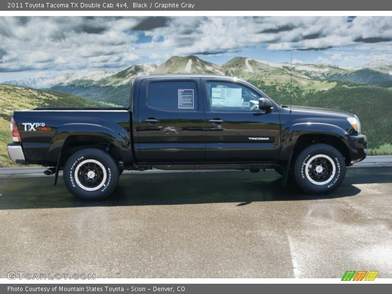 Black / Graphite Gray 2011 Toyota Tacoma TX Double Cab 4x4
