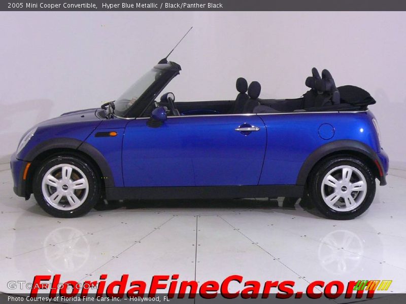 Hyper Blue Metallic / Black/Panther Black 2005 Mini Cooper Convertible