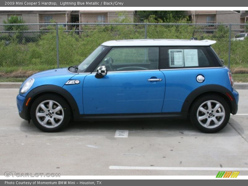 Lightning Blue Metallic / Black/Grey 2009 Mini Cooper S Hardtop