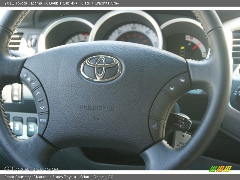 Black / Graphite Gray 2011 Toyota Tacoma TX Double Cab 4x4