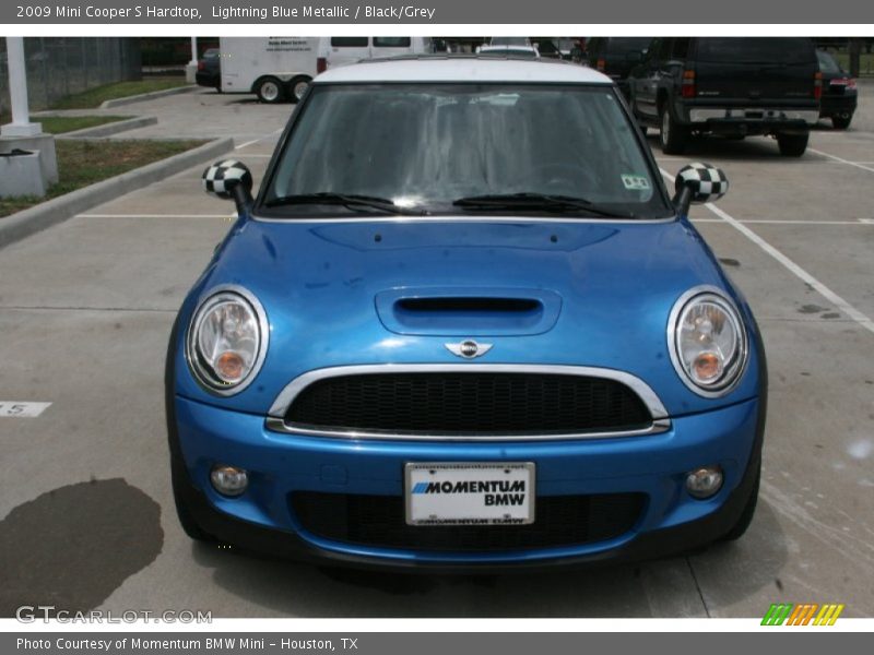 Lightning Blue Metallic / Black/Grey 2009 Mini Cooper S Hardtop