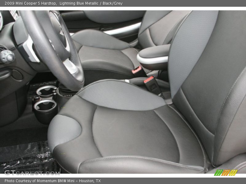 Lightning Blue Metallic / Black/Grey 2009 Mini Cooper S Hardtop