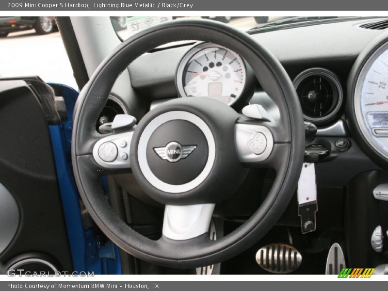 Lightning Blue Metallic / Black/Grey 2009 Mini Cooper S Hardtop
