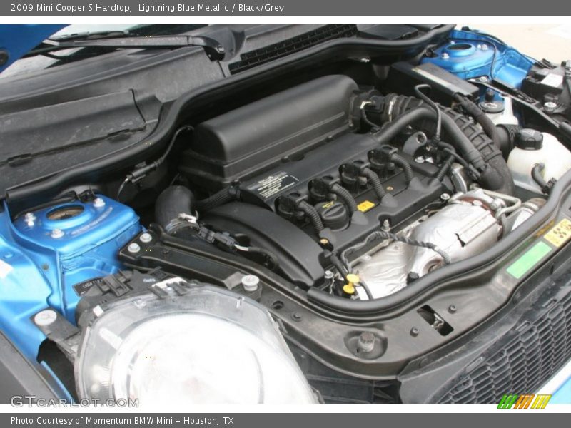 Lightning Blue Metallic / Black/Grey 2009 Mini Cooper S Hardtop