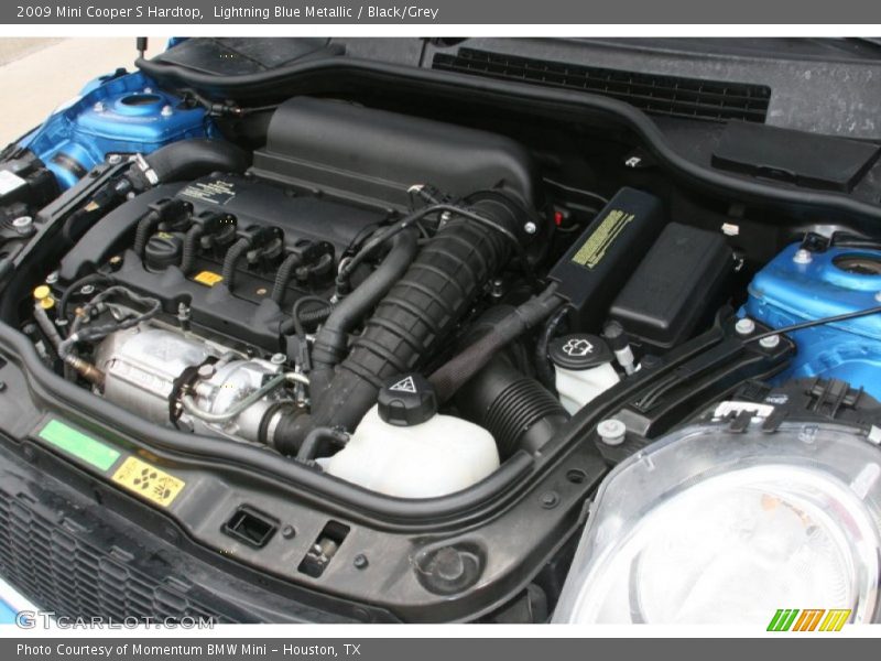 Lightning Blue Metallic / Black/Grey 2009 Mini Cooper S Hardtop
