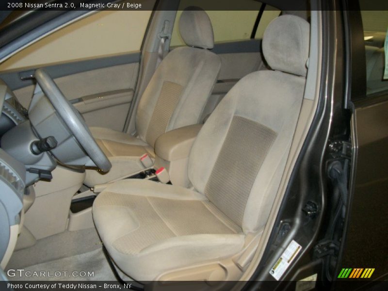 Magnetic Gray / Beige 2008 Nissan Sentra 2.0