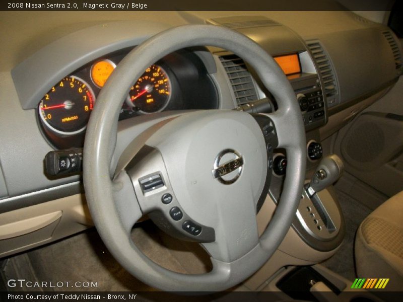 Magnetic Gray / Beige 2008 Nissan Sentra 2.0