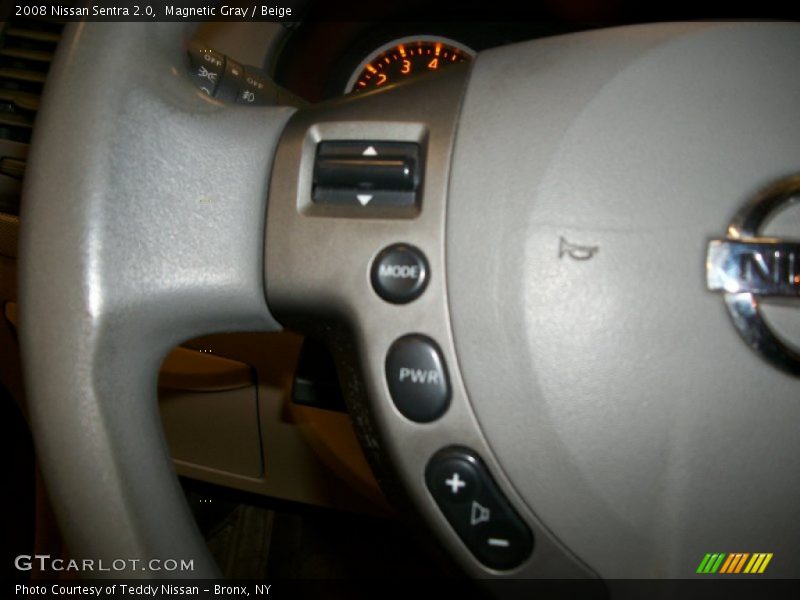 Magnetic Gray / Beige 2008 Nissan Sentra 2.0