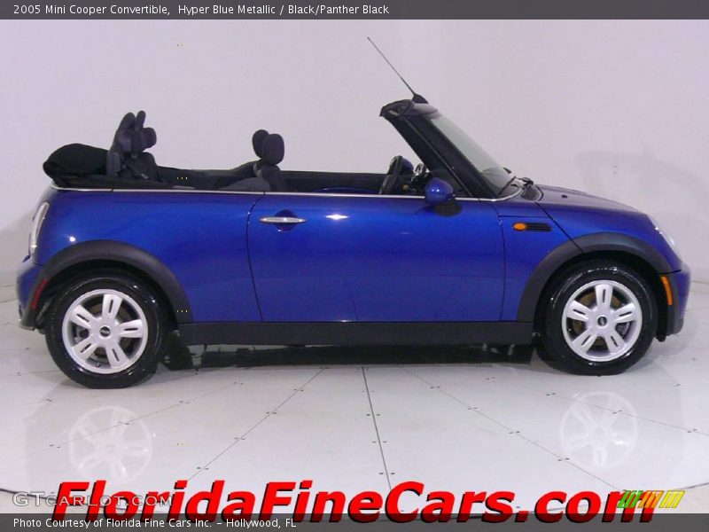 Hyper Blue Metallic / Black/Panther Black 2005 Mini Cooper Convertible