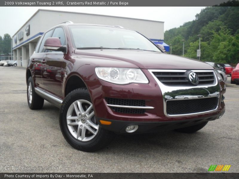Cranberry Red Metallic / Pure Beige 2009 Volkswagen Touareg 2 VR6