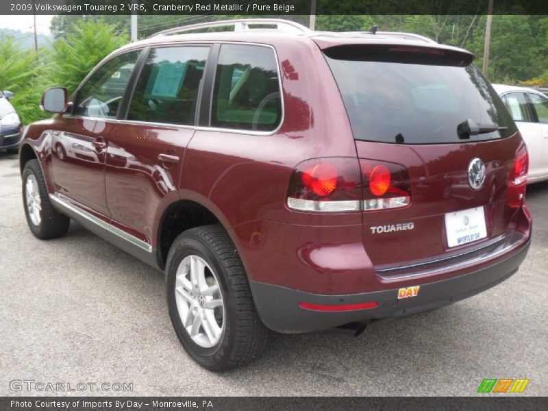 Cranberry Red Metallic / Pure Beige 2009 Volkswagen Touareg 2 VR6