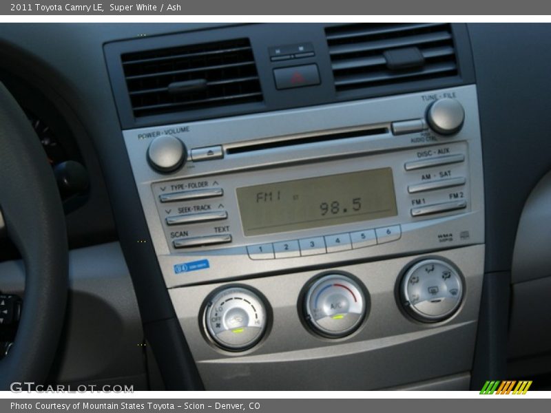 Super White / Ash 2011 Toyota Camry LE