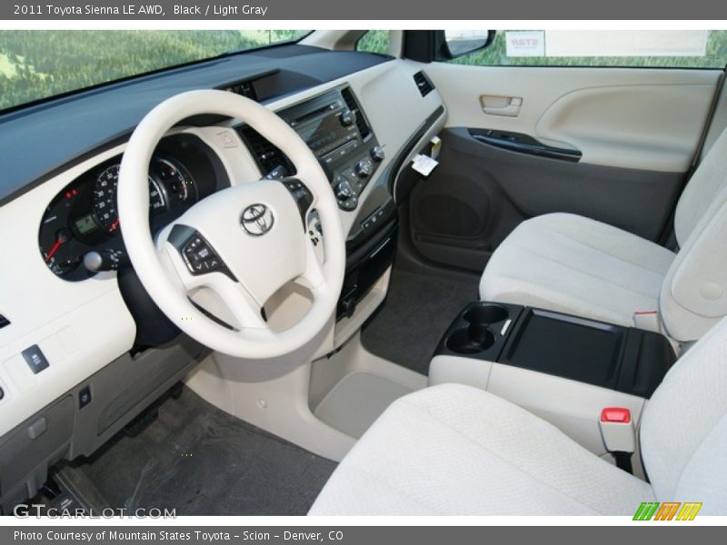 Black / Light Gray 2011 Toyota Sienna LE AWD