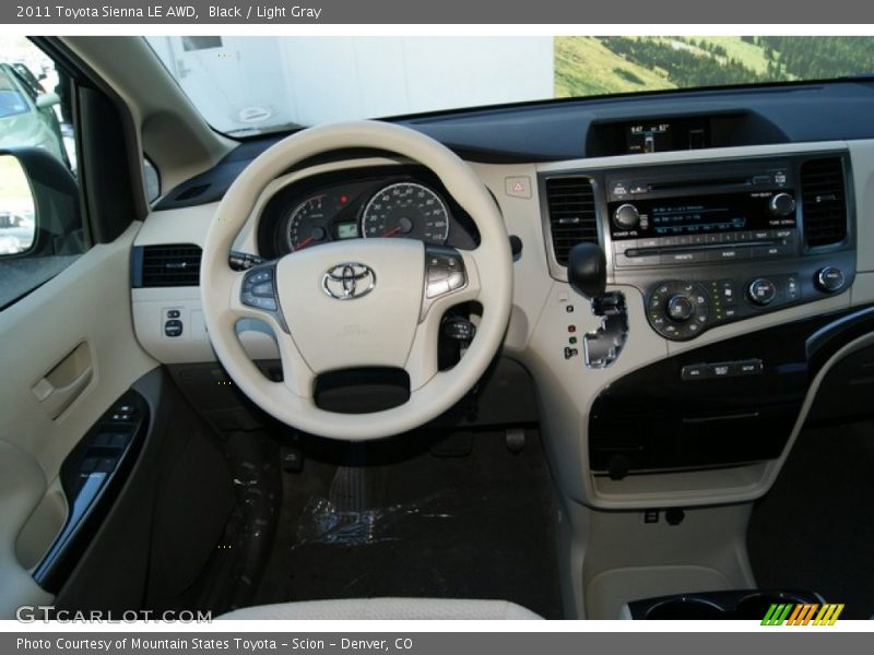 Black / Light Gray 2011 Toyota Sienna LE AWD