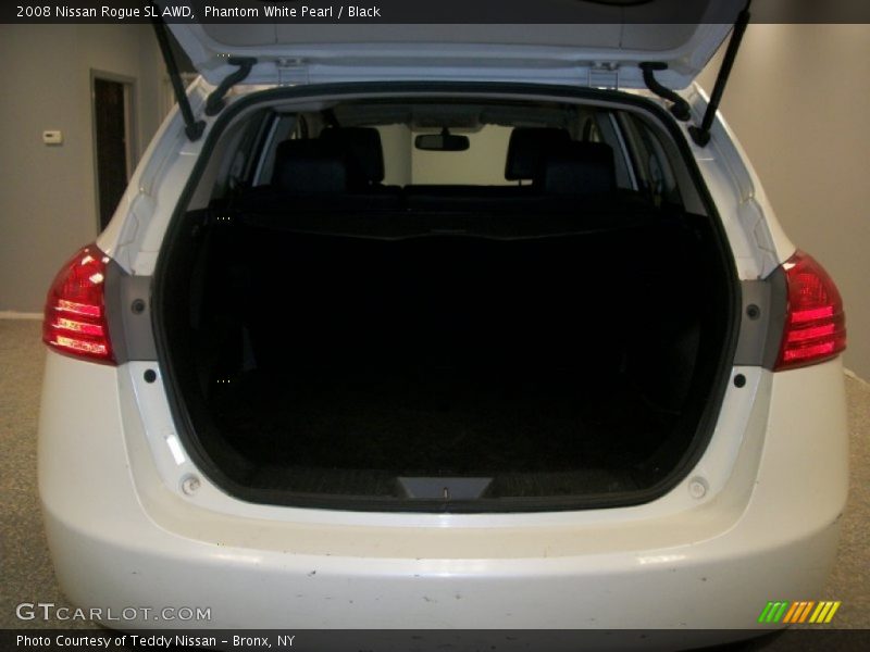 Phantom White Pearl / Black 2008 Nissan Rogue SL AWD