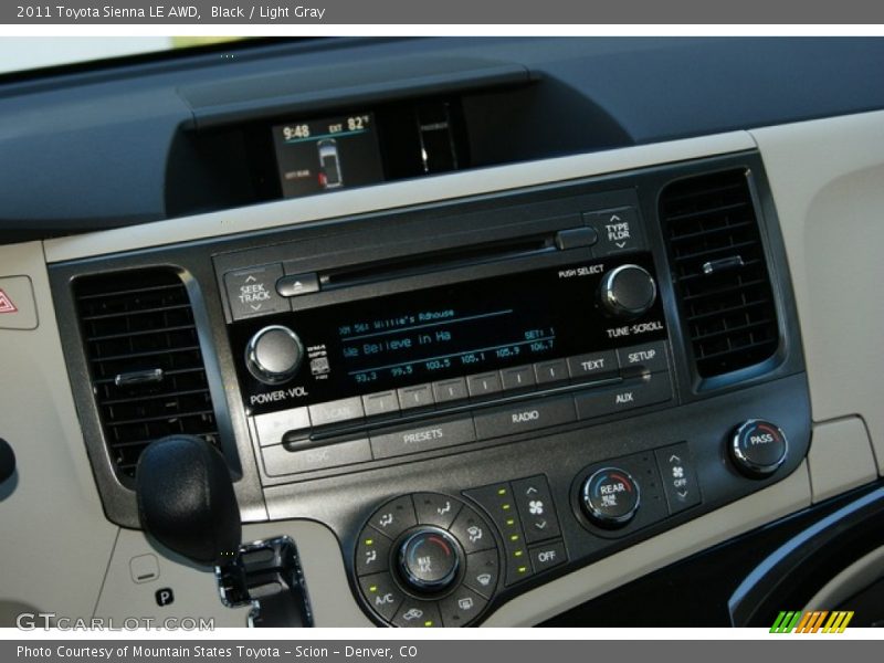 Black / Light Gray 2011 Toyota Sienna LE AWD