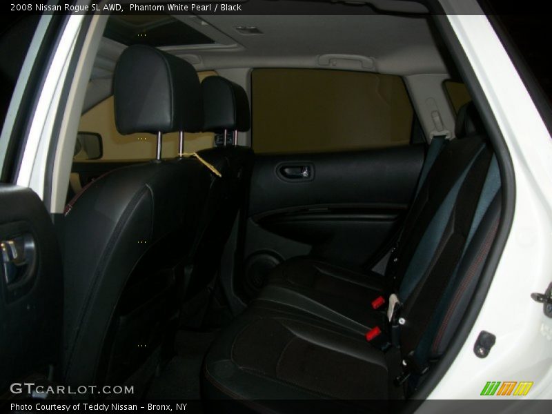 Phantom White Pearl / Black 2008 Nissan Rogue SL AWD