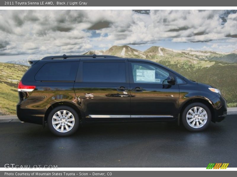 Black / Light Gray 2011 Toyota Sienna LE AWD