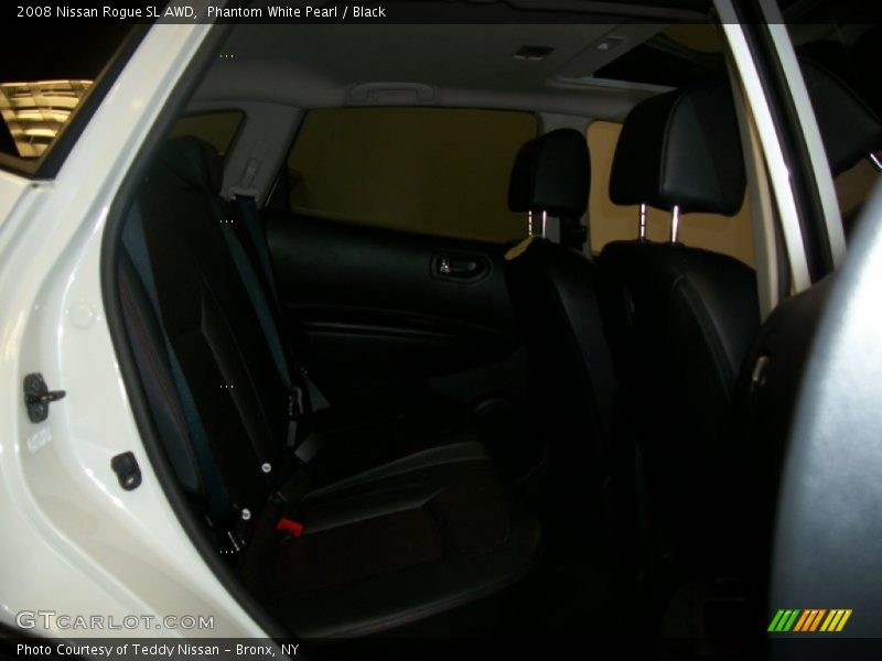 Phantom White Pearl / Black 2008 Nissan Rogue SL AWD
