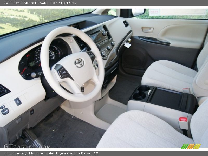 Black / Light Gray 2011 Toyota Sienna LE AWD