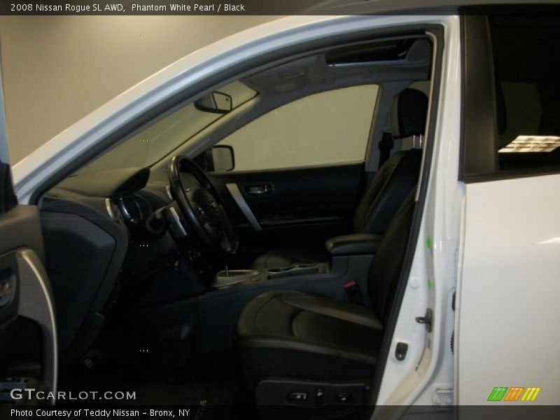 Phantom White Pearl / Black 2008 Nissan Rogue SL AWD