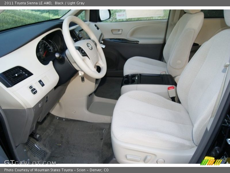 Black / Light Gray 2011 Toyota Sienna LE AWD