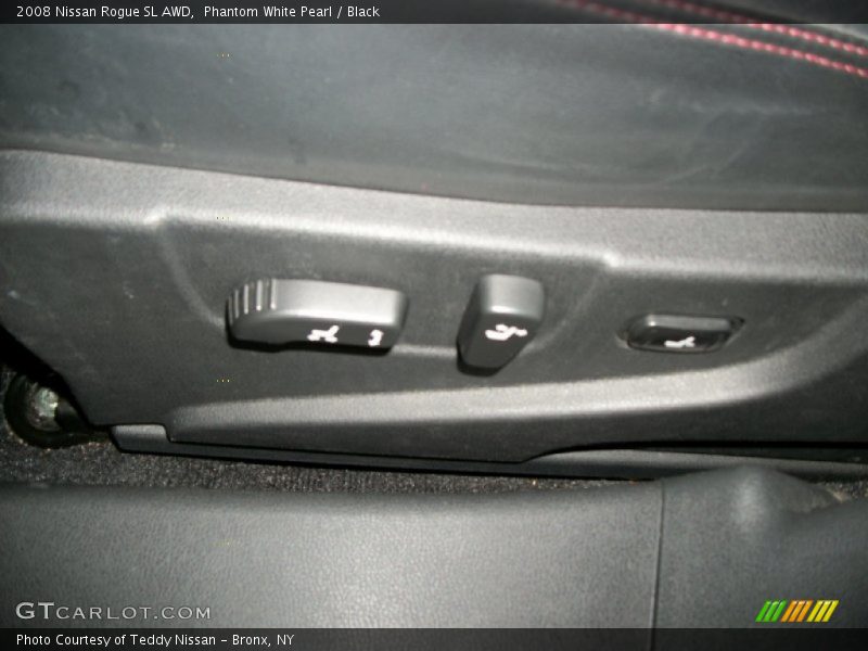 Phantom White Pearl / Black 2008 Nissan Rogue SL AWD