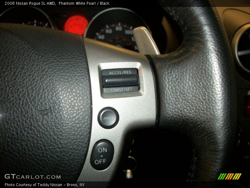 Phantom White Pearl / Black 2008 Nissan Rogue SL AWD