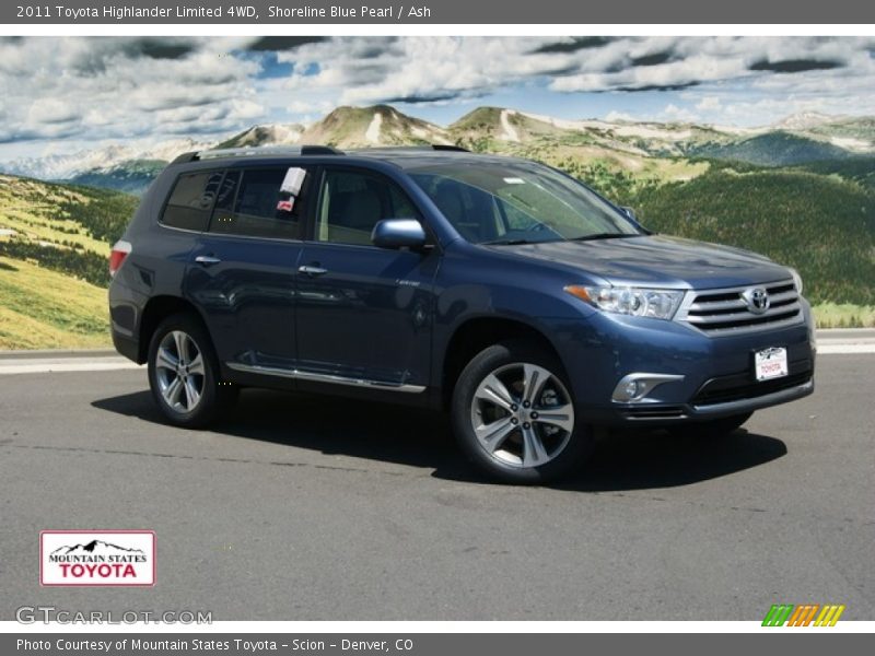 Shoreline Blue Pearl / Ash 2011 Toyota Highlander Limited 4WD