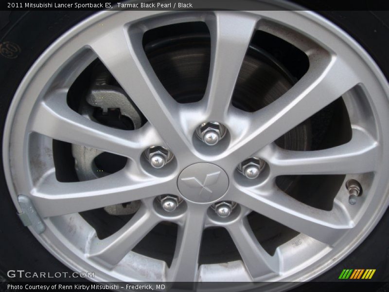 Tarmac Black Pearl / Black 2011 Mitsubishi Lancer Sportback ES