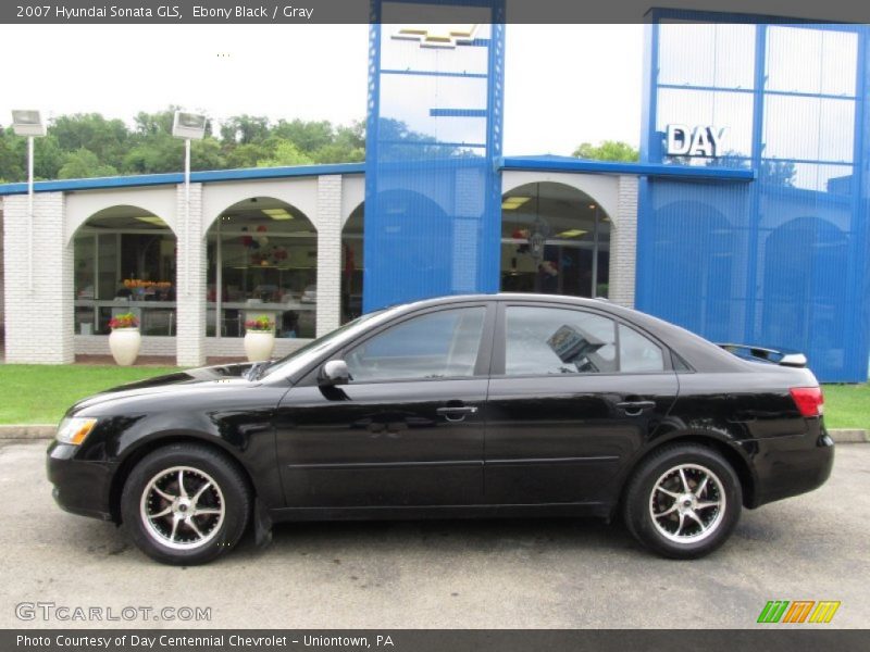 Ebony Black / Gray 2007 Hyundai Sonata GLS