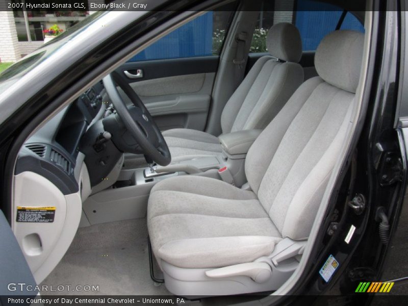 Ebony Black / Gray 2007 Hyundai Sonata GLS