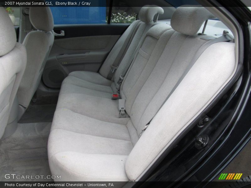 Ebony Black / Gray 2007 Hyundai Sonata GLS