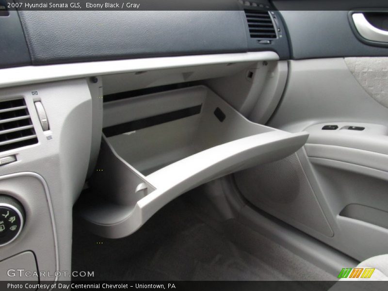 Ebony Black / Gray 2007 Hyundai Sonata GLS