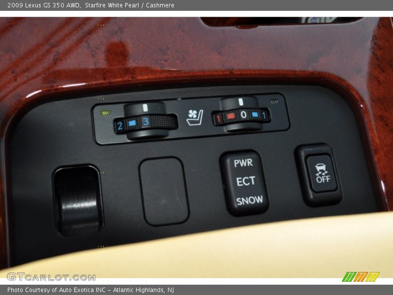 Controls of 2009 GS 350 AWD