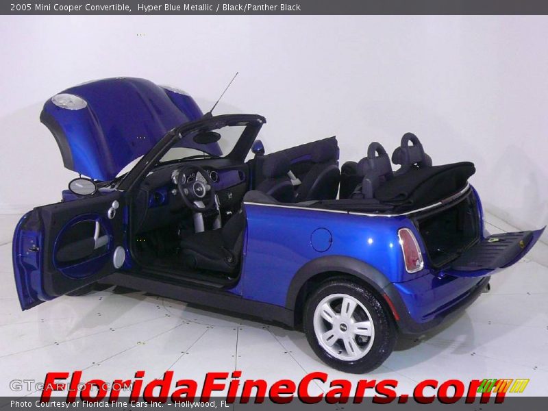 Hyper Blue Metallic / Black/Panther Black 2005 Mini Cooper Convertible