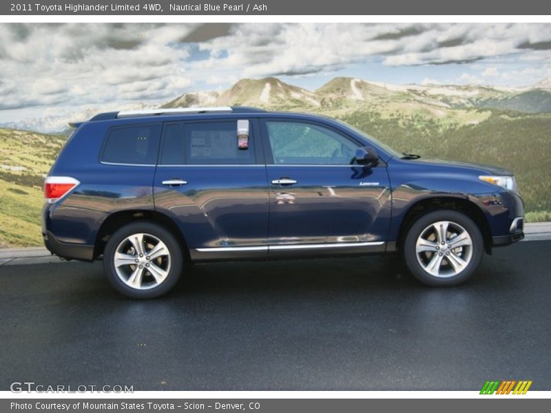 Nautical Blue Pearl / Ash 2011 Toyota Highlander Limited 4WD