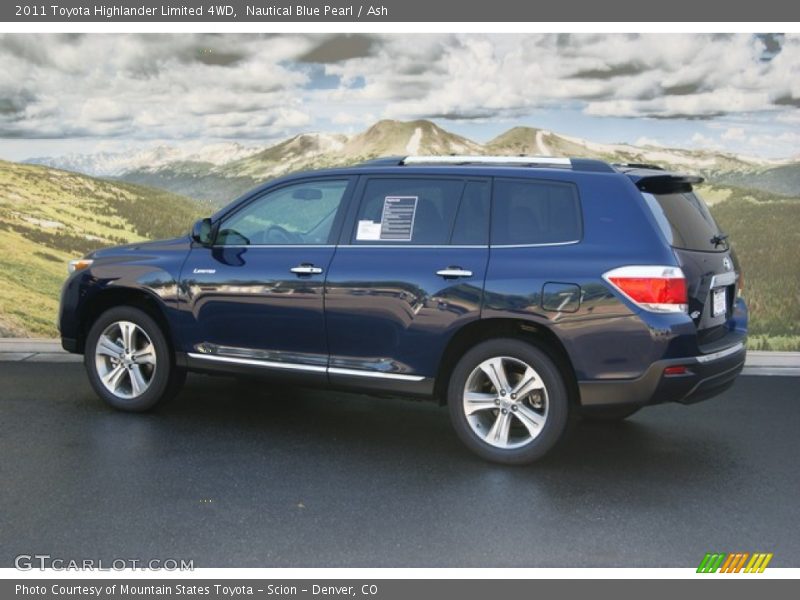Nautical Blue Pearl / Ash 2011 Toyota Highlander Limited 4WD